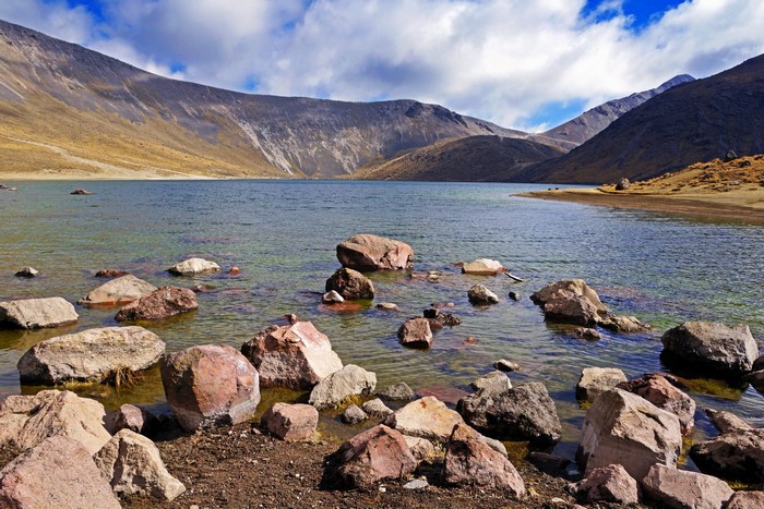 Lake and mountains in a national park