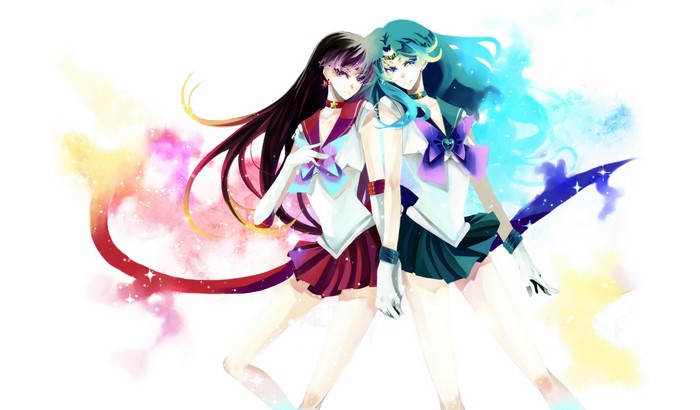Sailor Mars and Sailor Neptune from Sailor Moon