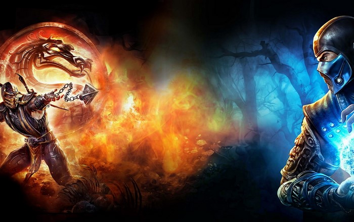 Scorpion and Sub-Zero from Mortal Kombat