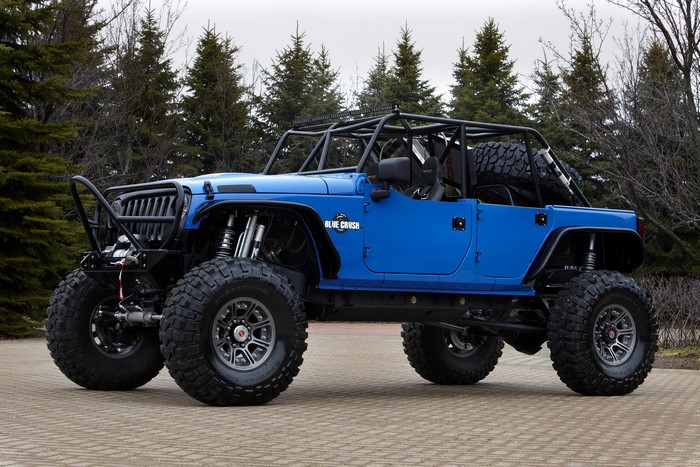 Blue Jeep "Blue Crush" off-road vehicle
