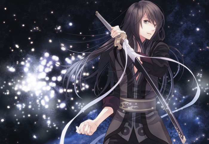 Yuri Lowell with a sword