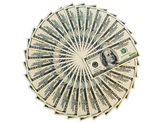 Fan of US Dollar Bills