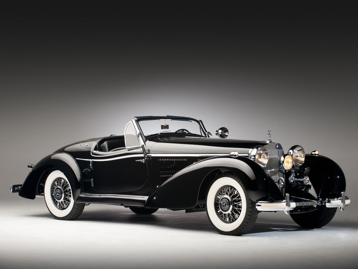 Black Mercedes-Benz 540K Cabriolet B