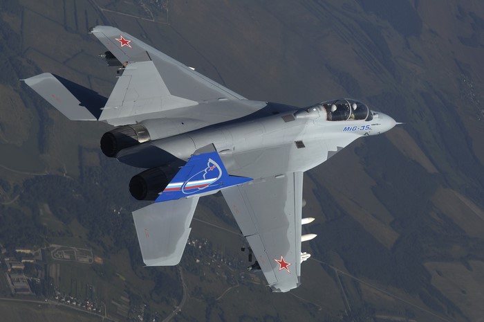 Mikoyan MiG-35 fighter jet in flight