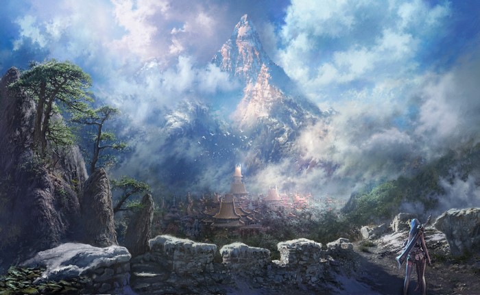Blade & Soul: Mountain City with Traveler