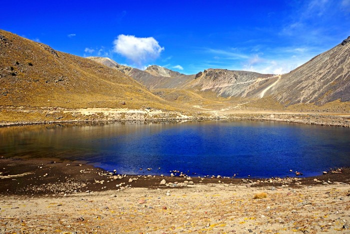 Lake in a Mountain Crater