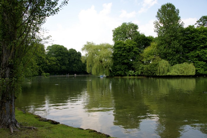 Lake in English Garden, Munich, Germany