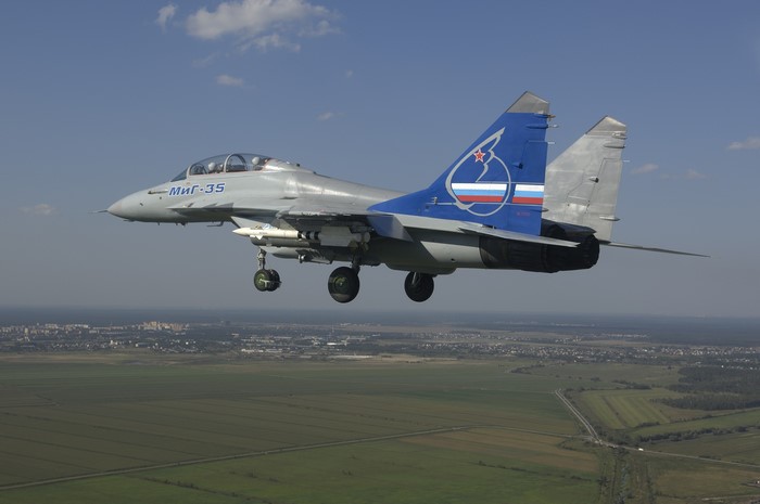 Mikoyan MiG-35 fighter jet in flight