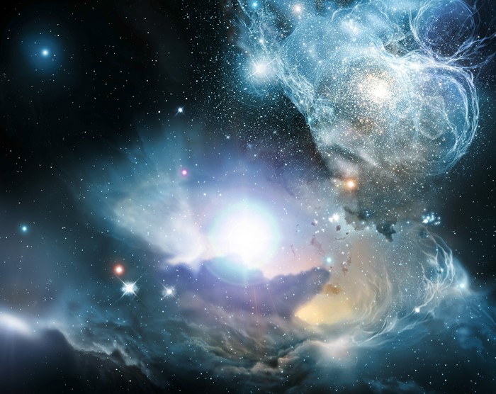 Nebulae and stars in deep space