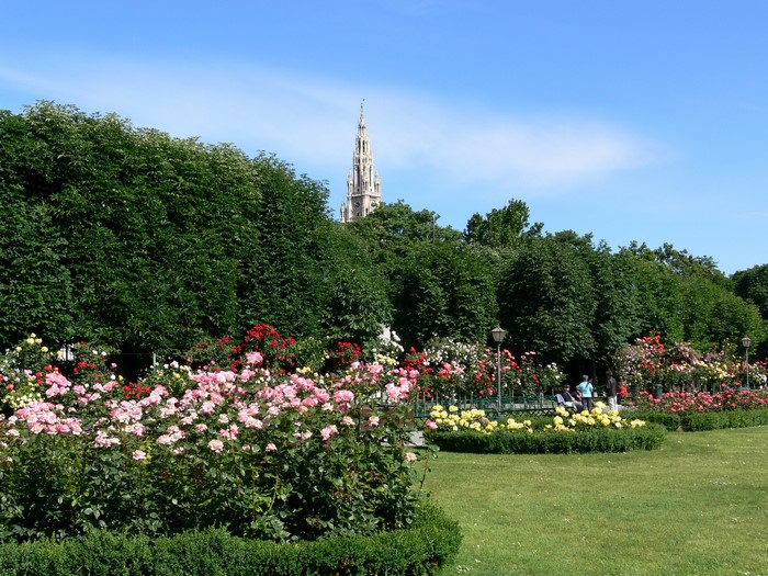 Volksgarten Gardens in Vienna, Austria