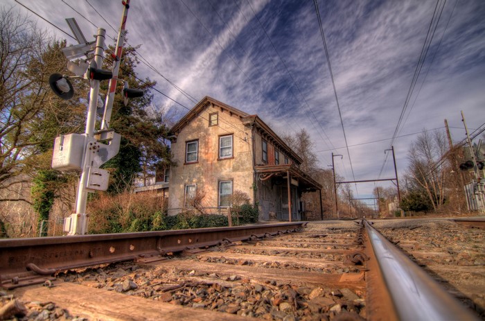 Railroad Crossing House in Norristown, PA
