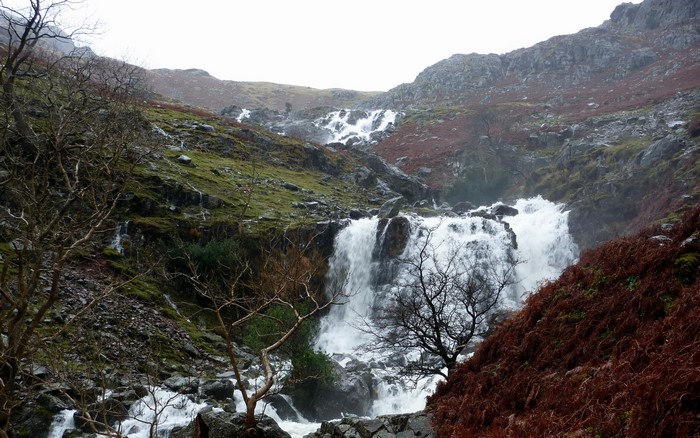 Waterfall in the Lake District, England