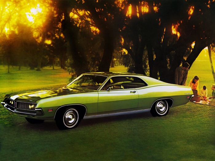 1971 Ford Torino 500 2-door Hardtop in a park