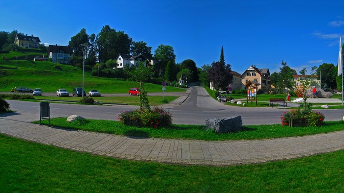 Roads in a village in Austria
