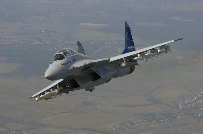 Mikoyan MiG-35 fighter jet in flight