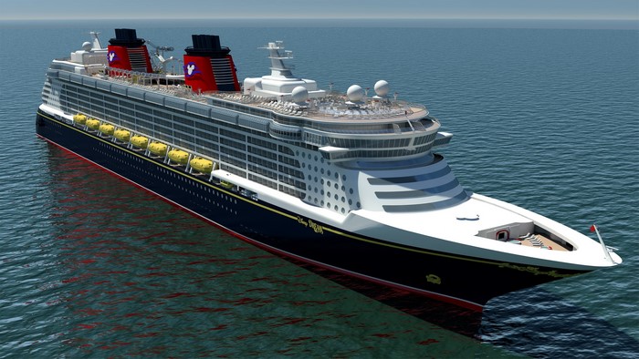 Disney Dream cruise liner on the ocean