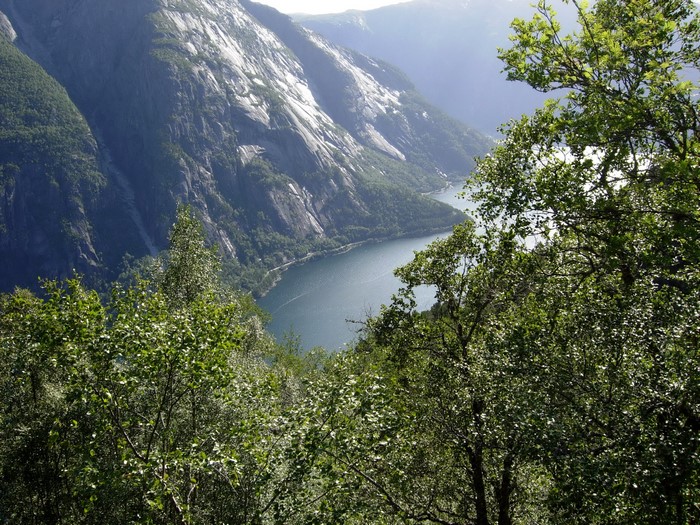 Mountains and fjord in Norway