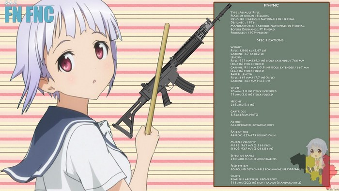 FN FNC rifle specifications from Upotte!!