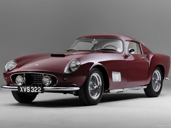 Maroon Ferrari 250 GT Berlinetta SWB