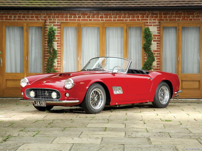 Red Ferrari 250 GT California Spyder