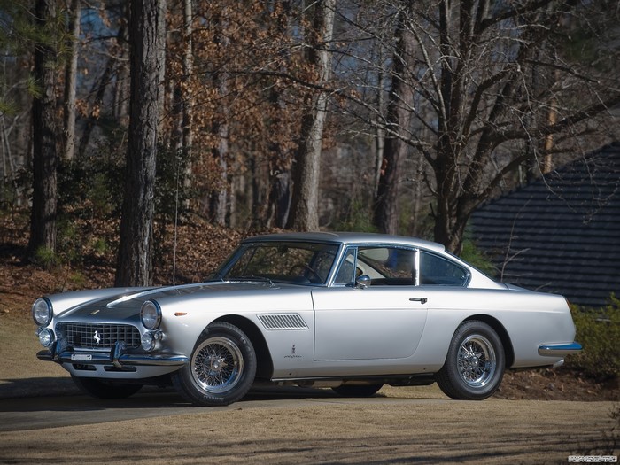 Silver Ferrari 250 GT Berlinetta Lusso