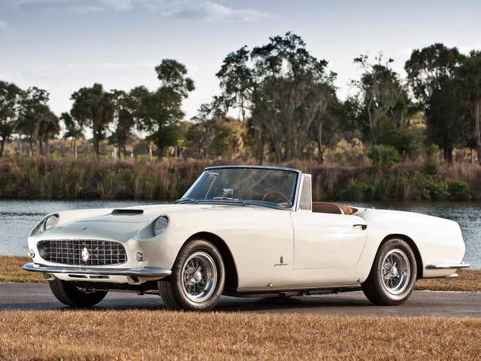 White Ferrari 250 GT California Spyder Convertible
