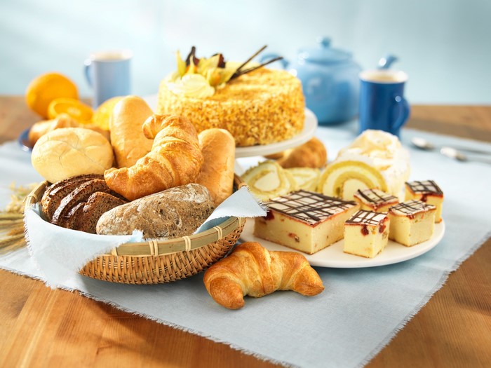 Assortment of Pastries and Bread