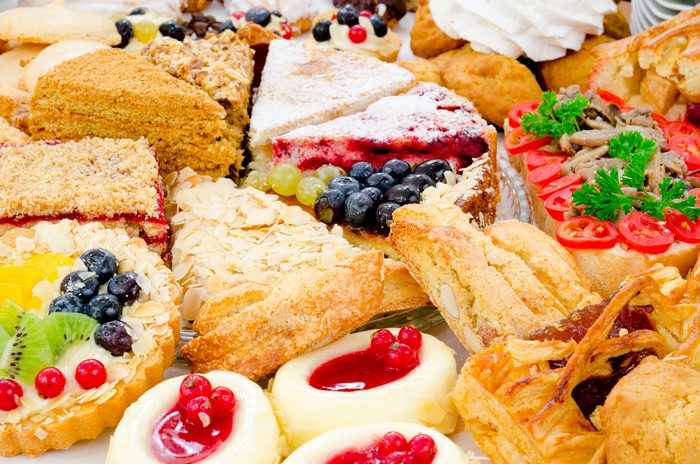 Assortment of cakes and pastries