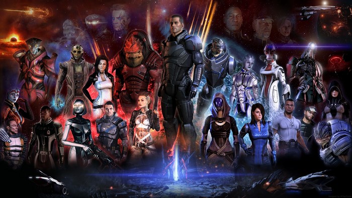 Mass Effect characters montage