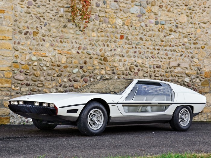 White Lamborghini Marzal concept car