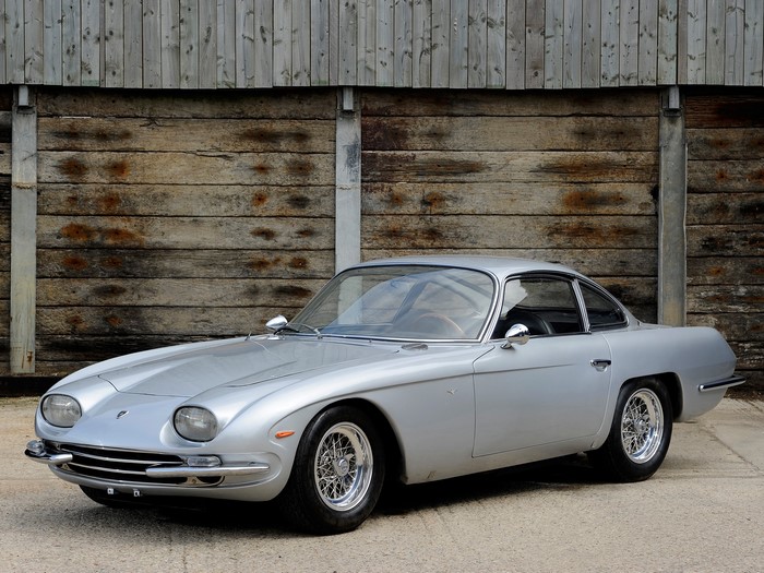 Silver Lamborghini 400 GT 2+2