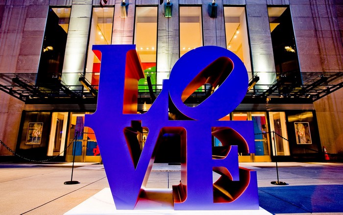 Robert Indiana's LOVE sculpture in Philadelphia