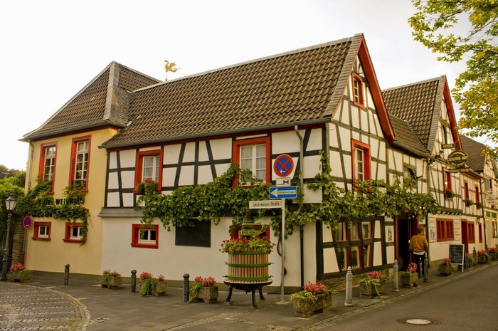 Half-timbered building in Germany