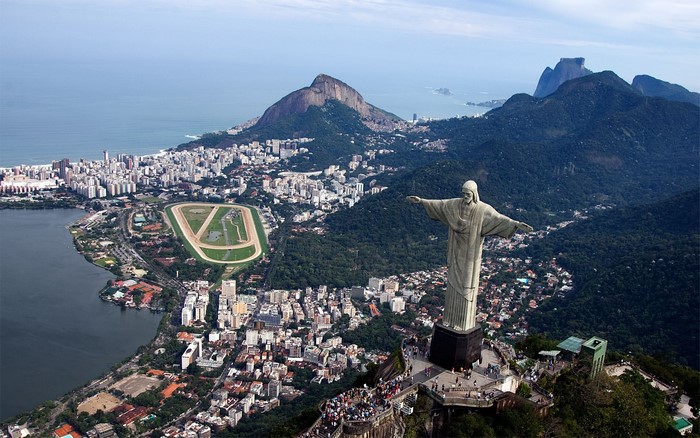 Christ the Redeemer statue overlooking Rio de Janeiro, Brazil