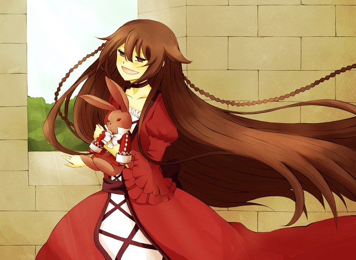 Alice Liddell with Cheshire Cat's Rabbit from Pandora Hearts