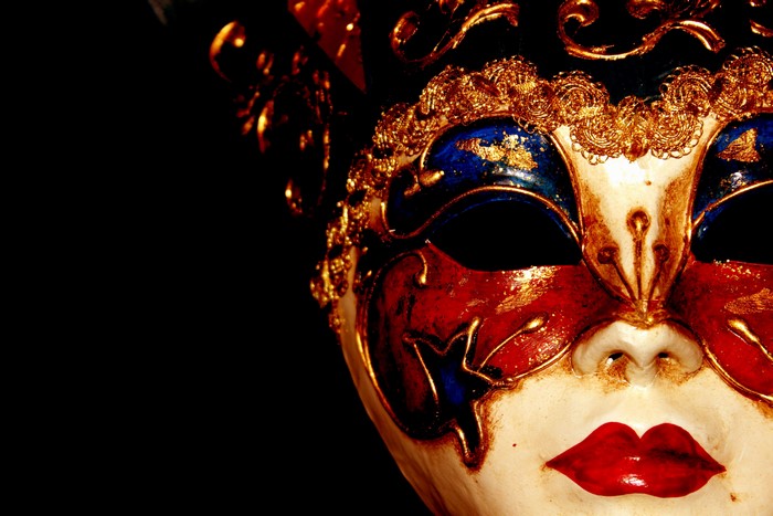 Close-up of a Venetian Masquerade Mask