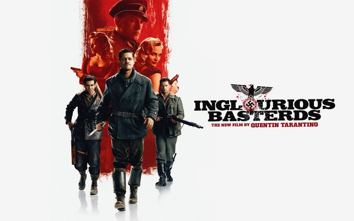 Inglourious Basterds movie poster with Brad Pitt