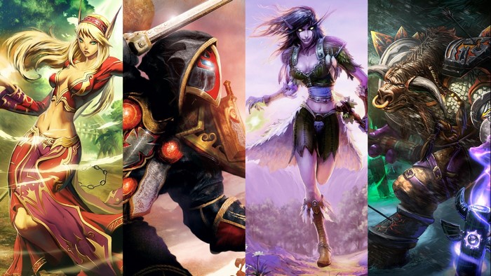World of WarCraft characters collage