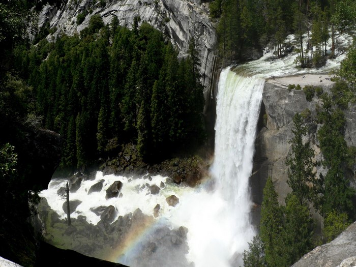 Vernal Fall Waterfall in Yosemite National Park, California