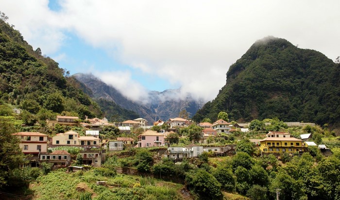 Village in the mountains of Madeira, Portugal
