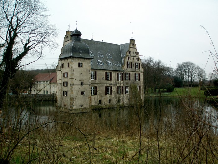 Castle surrounded by a moat