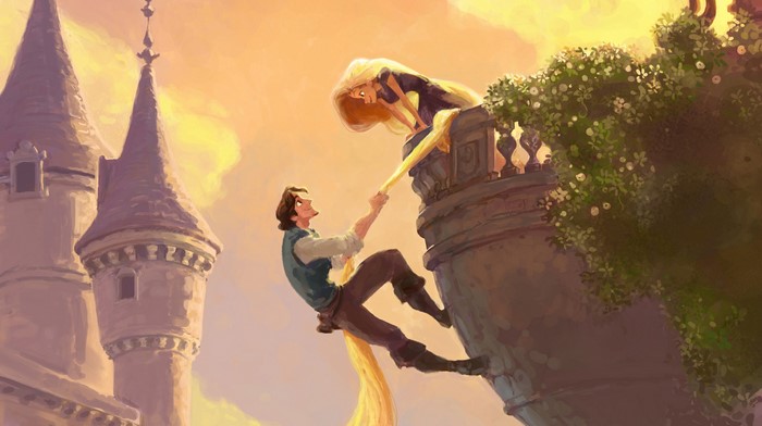 Rapunzel and Flynn Rider from Tangled