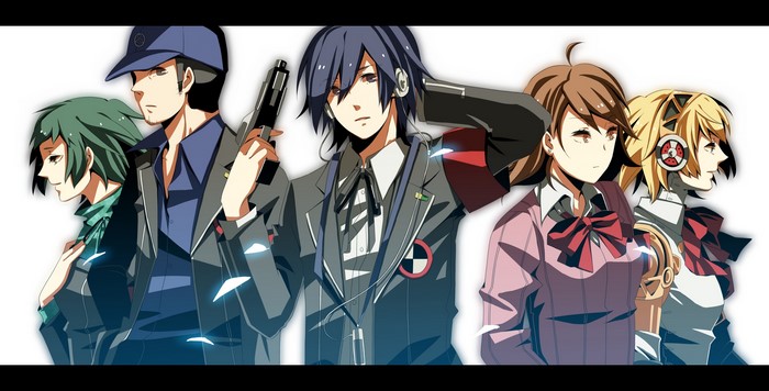 Persona 3 characters standing together