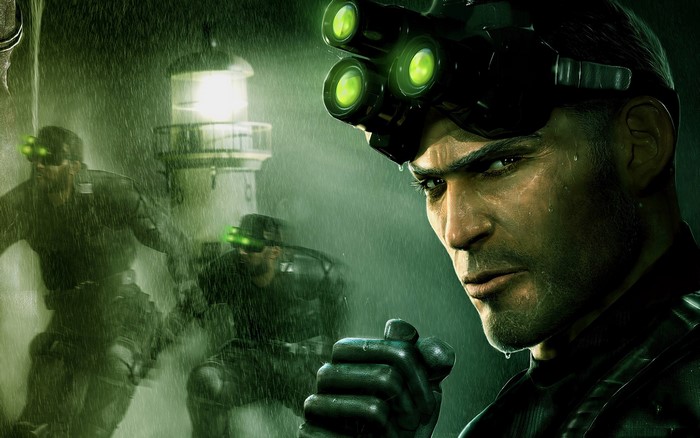 Sam Fisher from Splinter Cell in the rain