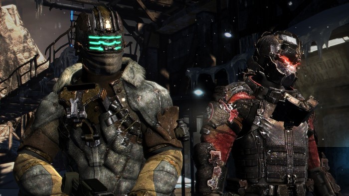 Isaac Clarke and Carver from Dead Space 3