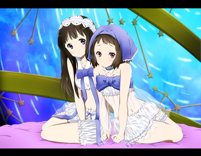Chitanda Eru and Houtarou Oreki from Hyouka