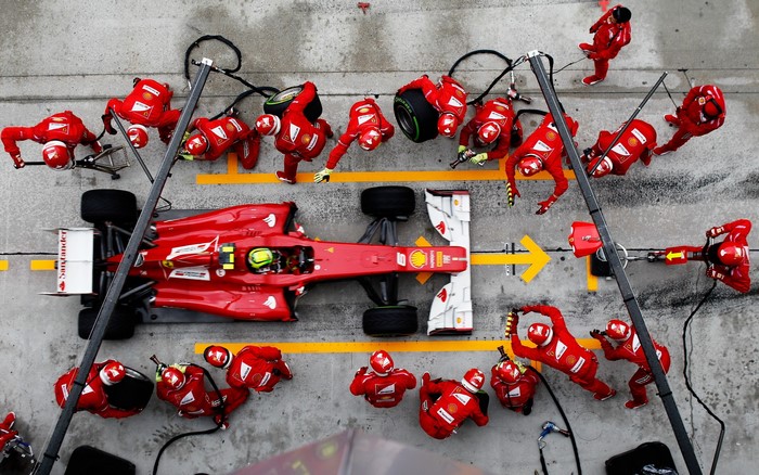 Ferrari Formula 1 pit stop