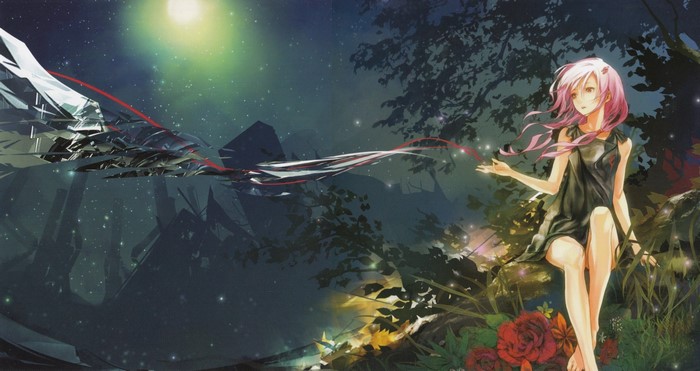 Inori Yuzuriha from Guilty Crown in a forest