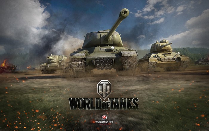 World of Tanks game art with tanks