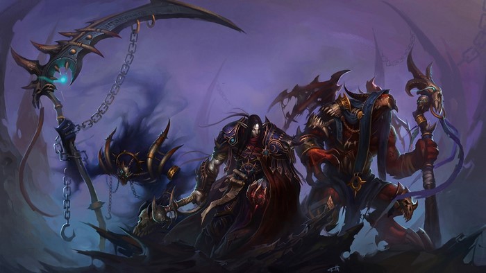 Characters with Scythes from World of WarCraft